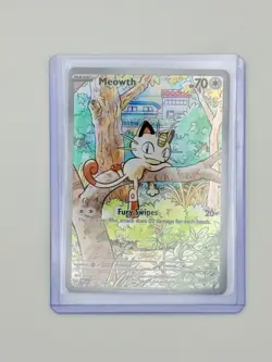 Meowth 106/094 Pokemon TCG Phantasmal Flames Illustration Rare IR NM/M - Image 1
