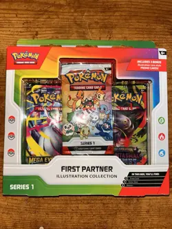 Pokemon TCG First Partner Illustration Collection Series 1 New Sealed - Image 1