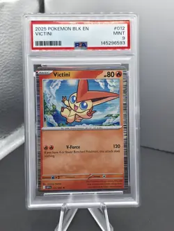 Pokemon - Victini 012/086 Sv: Black Bolt Holo 🔥PSA 9 🔥 - Image 1
