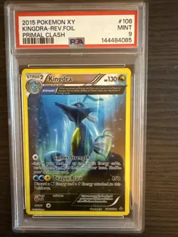 Kingdra 108/160 Reverse Foil Holo Rare 2015 Pokemon Primal Clash PSA 9 Mint - Image 1