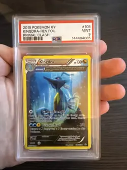 Kingdra 108/160 Reverse Foil Holo Rare 2015 Pokemon Primal Clash PSA 9 Mint - Image 3