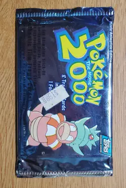 Pokemon the Movie 2000 Topps Pack New Factory Sealed Slowking - Image 2
