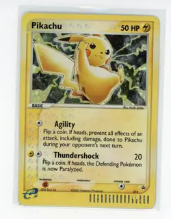 2003 Pokemon Black Star Promo Pikachu Holo #012 (CF) - Image 1