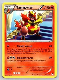 Magmortar 21/124 Dragons Exalted Pokemon TCG Rare LP Regular - Image 1