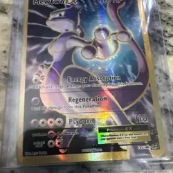 Pokemon TCG Mewtwo EX Ultra Rare Full Art Holo Rare Evolutions 103/108 HP - Image 5