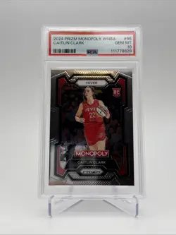 2024 Panini Prizm Monopoly WNBA - Caitlin Clark #65 (RC) PSA 10 - Image 1
