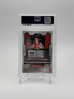 2024 Panini Prizm Monopoly WNBA - Caitlin Clark #65 (RC) PSA 10 - Image 2