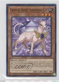 Crystal Beast Amethyst Cat 1st Ed. YuGiOh Legendary Duelists: Season 1 - Image 1