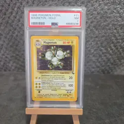 PSA 7 - Pokemon Magneton Holo - Fossil Unlimited - 11/62 - WOTC 1999 Rare TCG - Image 1