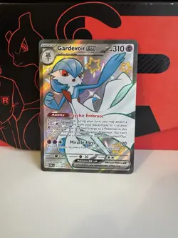Pokemon TCG Gardevoir EX Full Art Holo Card 217/091 Paldean Fates - Image 1