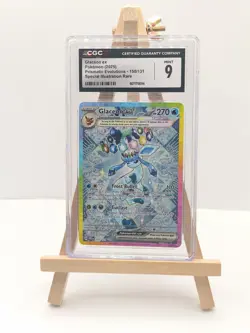 Pokemon TCG Glaceon EX Prismatic Evolutions 150/131 CGC 9 - Image 1