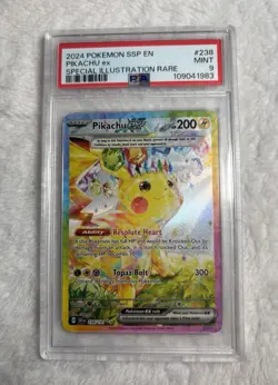 Pokemon TCG PSA 9 Pikachu EX Surging Sparks Special Illustration Card 238/191 - Image 2