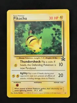 ⚡ Pikachu ⚡ 27 – Black Star Promo – WOTC – LP – Pokemon TCG - Image 1