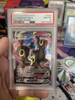 Pokemon Umbreon VMAX TCG TG23/TG30 Trainer Gallery Brilliant Stars PSA 10 - Image 1