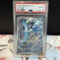 PSA 10 Articuno AR 102/100 sv9 Battle Partners Pokemon Card 2025 Japanese - Image 1