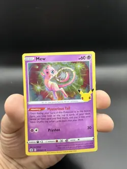 2021 Mew Holo Rare Pokemon TCG Celebrations Card 011/025 - Image 1