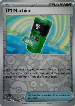 181/182 TM MACHINE REVERSE HOLO DESTINED RIVALS POKEMON CARD - Image 1