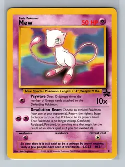 Pokemon Card - Mew #8 - Black Star Promo - Image 1