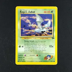 Koga's Zubat 83/132 - Gym Challenge - Pokemon Card - Image 1