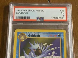 🔥PENNY BID🔥 1999 Golduck - Fossil - 35/62 PSA 5 Uncommon Graded Card - Image 5