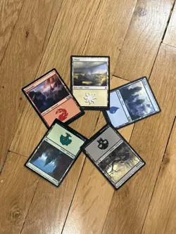 200 Magic the Gathering Basic Land Cards Lot - 40 of each type - MTG 2017 2026 - Image 1