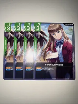 GD01-107 First Contact X4 Playset Gundam TCG CCG English Card Game - Image 1