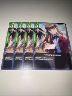 GD01-107 First Contact X4 Playset Gundam TCG CCG English Card Game - Image 4