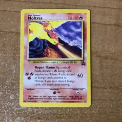 Moltres #21 “Pokemon The Movie 2000” Rare Black Star Promo Pokemon Card - Image 1