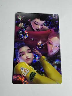 McDonald's Kpop Demon Hunters Huntrix Group Photo Holo Rare Card - Image 2