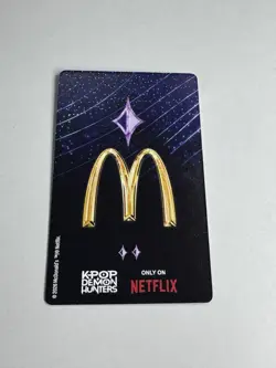 McDonald's Kpop Demon Hunters Huntrix Group Photo Holo Rare Card - Image 3