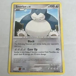 Snorlax 37/130 Diamond & Pearl Regular Rare Pokemon Card - Image 1