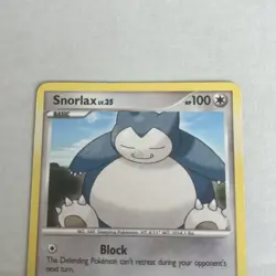 Snorlax 37/130 Diamond & Pearl Regular Rare Pokemon Card - Image 2