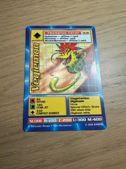 St-98 Vegiemon Digimon Swedish Promo Card TCG Rare Digi-Battle Bandai LP - Image 4