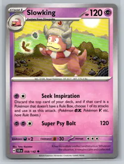Slowking #058/142 Stellar Crown Uncommon - Pokemon Cards AA6 - Image 1
