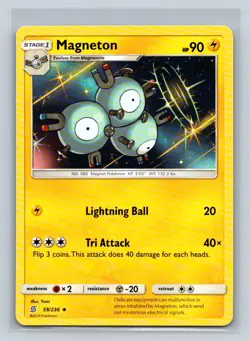 Magneton #59/236 SM: Unified Minds Uncommon - Pokemon Card D20 - Image 1