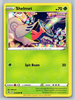 Shelmet #013/264 SWSH08: Fusion Strike Common - Pokemon Cards E13 - Image 1