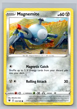 Magnemite #105/189 SWSH10: Astral Radiance Common - Pokemon Cards H28 - Image 1