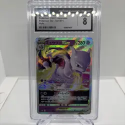 Pokemon TCG Mewtwo VSTAR Holo Ultra Rare Card 031/071 2022 Japanese CGC 8 - Image 1