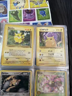 POKEMON CARD LOT 1,220 CARDS TWO BINDERS ONE MEW COIN (READ DESCRIPTION) - Image 4