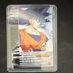 Dragon Ball Z Goku Silver Prizm G1 Card - Image 2