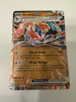 Pokemon Greninja ex 310 HP Double Rare Sv06 106/167 Full Art Holo English - Image 1
