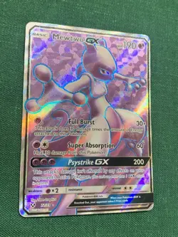 Mewtwo GX 72/73 Shining Legends Ultra Rare Full Art Holo Pokemon Card (English) - Image 1