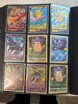 Huge Pokemon Binder Lot Fresh Pulled Pack Fresh NM V VMAX EX GX Full Art Rare - Image 1