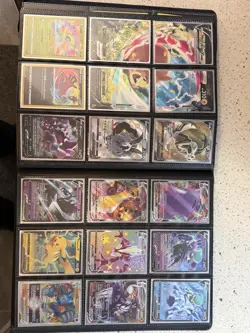 Huge Pokemon Binder Lot Fresh Pulled Pack Fresh NM V VMAX EX GX Full Art Rare - Image 4