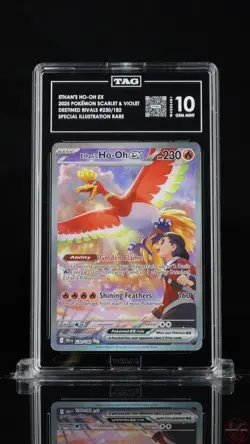 ETHAN'S HO-OH EX 230/182 SPECIAL ILLUSTRATION RARE POKEMON TAG 10 GEM MINT - Image 1