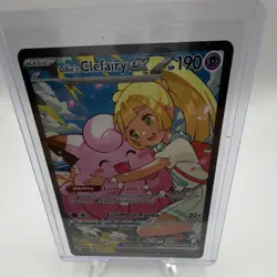 Pokemon TCG Lillie's Clefairy ex Sv09: Journey Together 184/159 SIR Holo HP 190 - Image 2