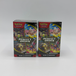 Pokemon Mega Evolution: Perfect Order Booster Bundles (2 Boxes) – 12 Packs Total - Image 1
