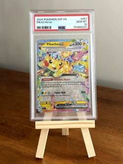 PSA 10 Pokemon Pikachu Ex #57 Surging Sparks Double Rare Holo - Image 1