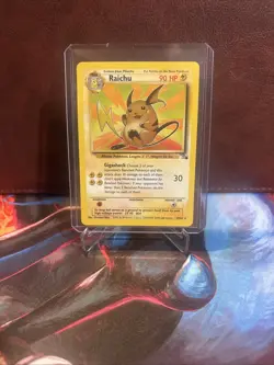 Raichu 29/62 Pokemon Card TCG Unlimited Fossil Non-Holo RARE - Image 1