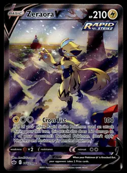 Zeraora V (Alternate Full Art) 166/198 SWSH06: Chilling Reign Pokemon - Image 1